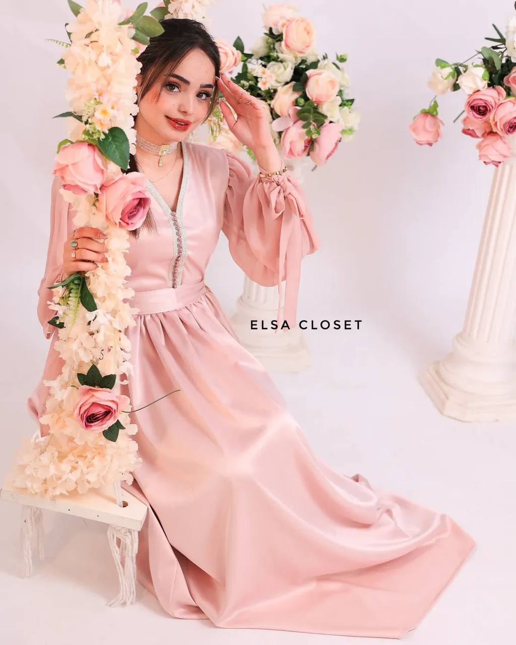 🩷 قفطان قمر